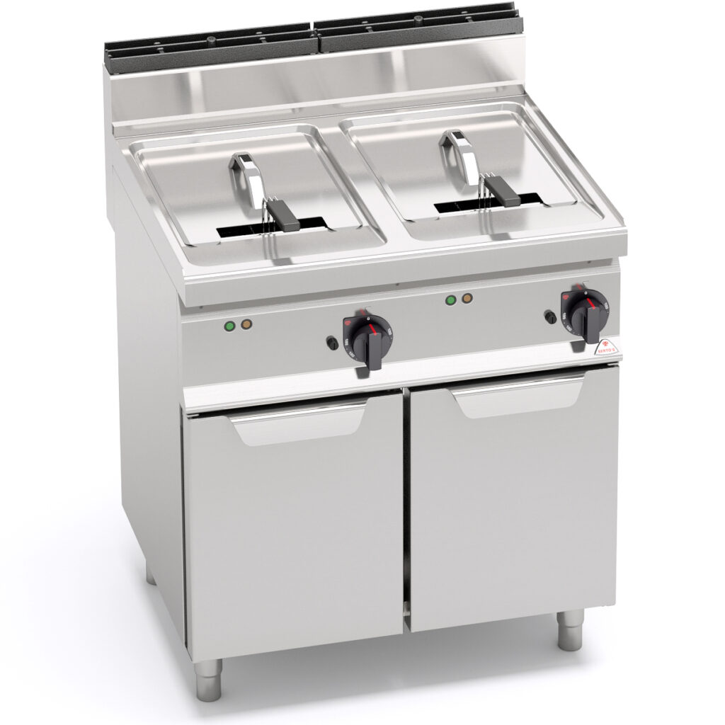 BERTOS ITALY ELECTRIC FRYER WITH CABINET TWIN TANK 18 18 L Meriland