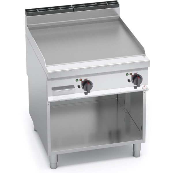 BERTOS (ITALY) - SMOOTH ELECTRIC GRIDDLES ON CABINET